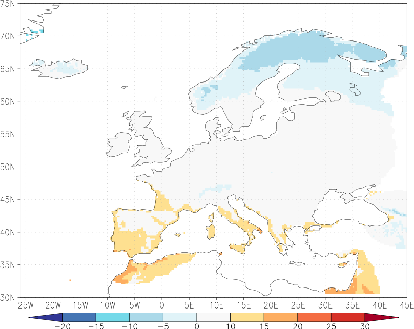 daily mean temperature Winter half year (October-March)  observed values