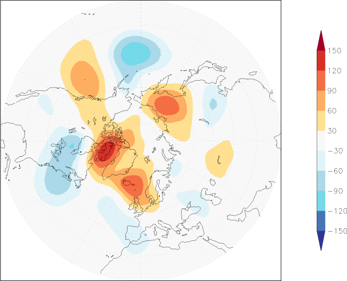 500mb height (northern hemisphere) anomaly May  w.r.t. 1981-2010