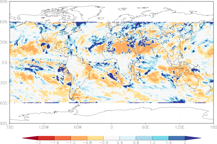 precipitation (satellite) anomaly October  relative anomalies  (-1: dry, 0: normal, 2: three times normal)