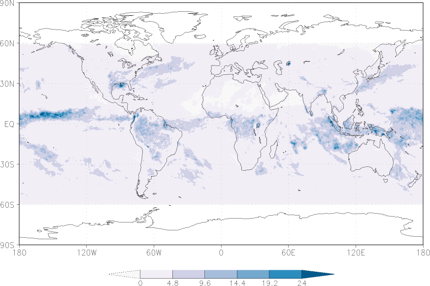 precipitation (satellite) April  observed values