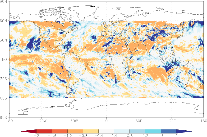 precipitation (satellite) anomaly November  relative anomalies  (-1: dry, 0: normal, 2: three times normal)