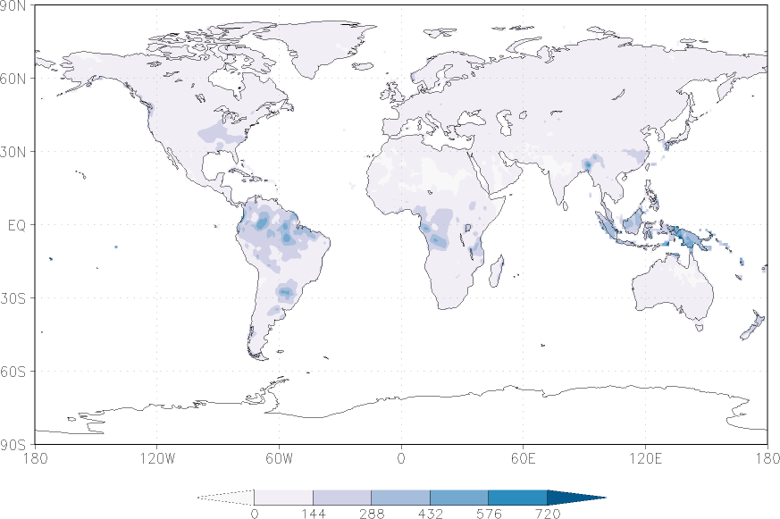 precipitation (rain gauges) April  observed values