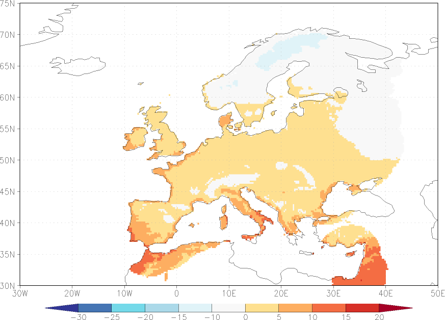 minimum temperature November  observed values