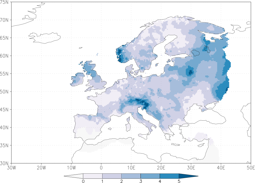 precipitation July  observed values