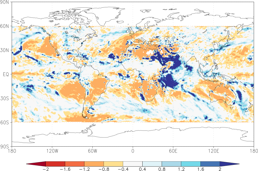 precipitation (satellite) anomaly July  relative anomalies  (-1: dry, 0: normal, 2: three times normal)