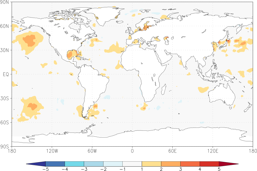 sea surface temperature anomaly April  w.r.t. 1982-2010