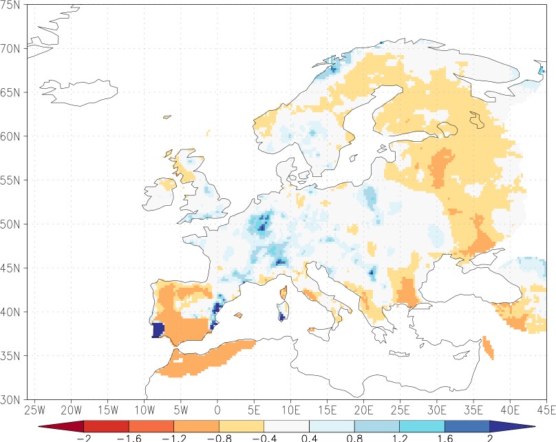 precipitation anomaly July  relative anomalies  (-1: dry, 0: normal, 2: three times normal)