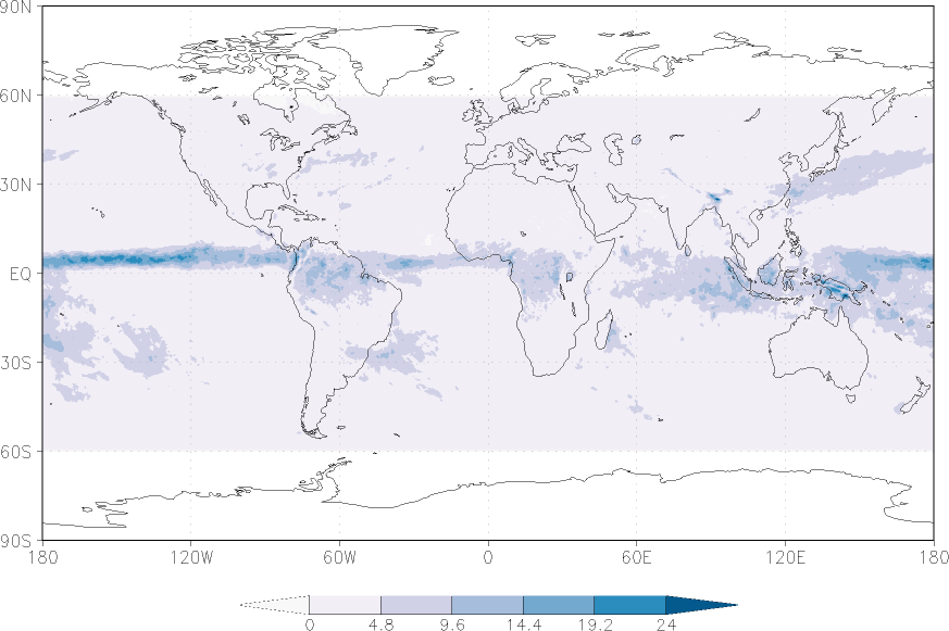 precipitation (satellite) spring (March-May)  observed values