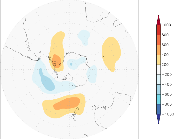 500mb height (southern hemisphere) anomaly spring (March-May)  w.r.t. 1981-2010