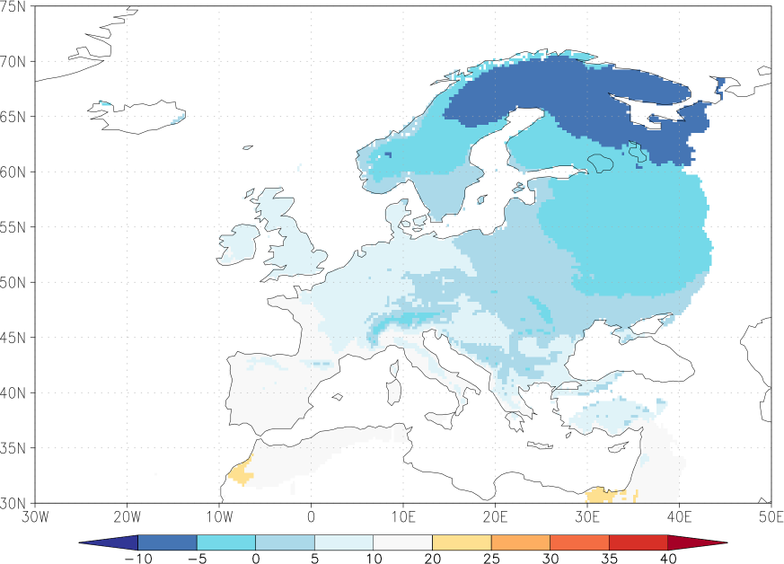 maximum temperature winter (December-February)  observed values