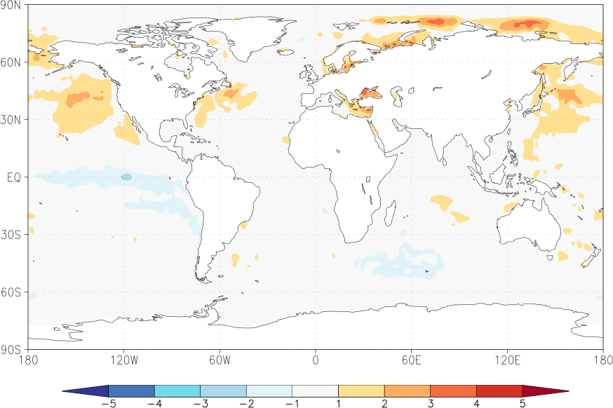 sea surface temperature anomaly autumn (September-November)  w.r.t. 1982-2010