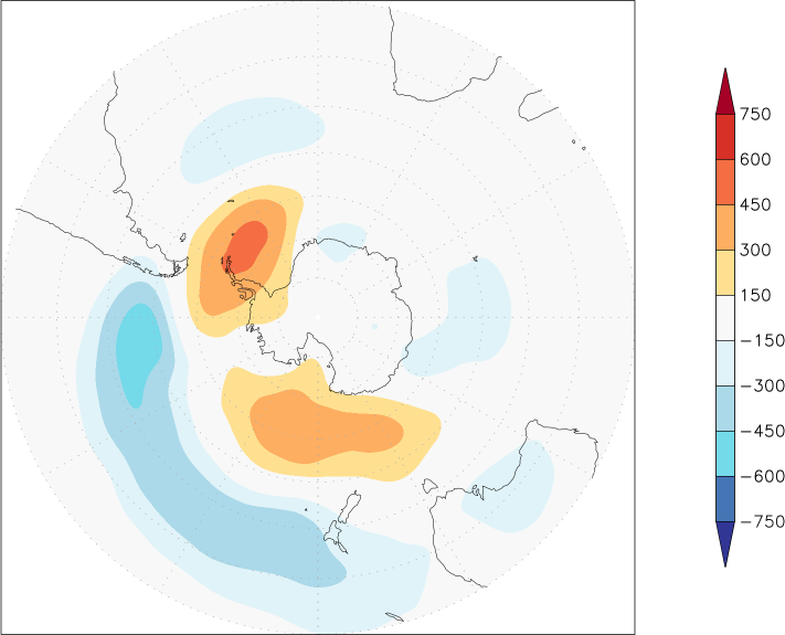 500mb height (southern hemisphere) anomaly Winter half year (October-March)  w.r.t. 1981-2010