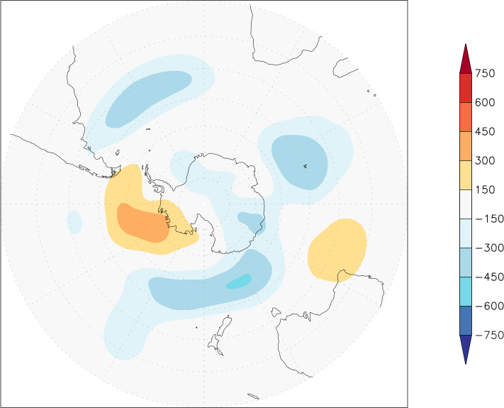500mb height (southern hemisphere) anomaly Winter half year (October-March)  w.r.t. 1981-2010