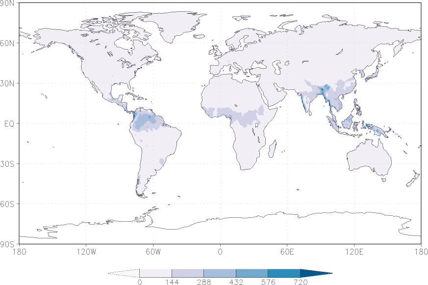 precipitation (rain gauges) Summer half year (April-September)  observed values