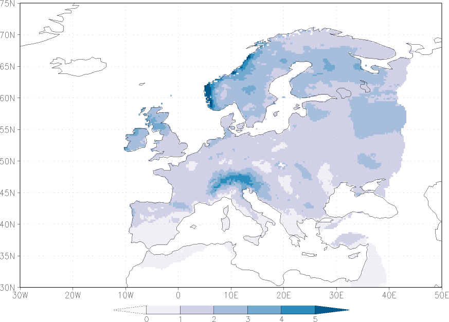 precipitation Summer half year (April-September)  observed values