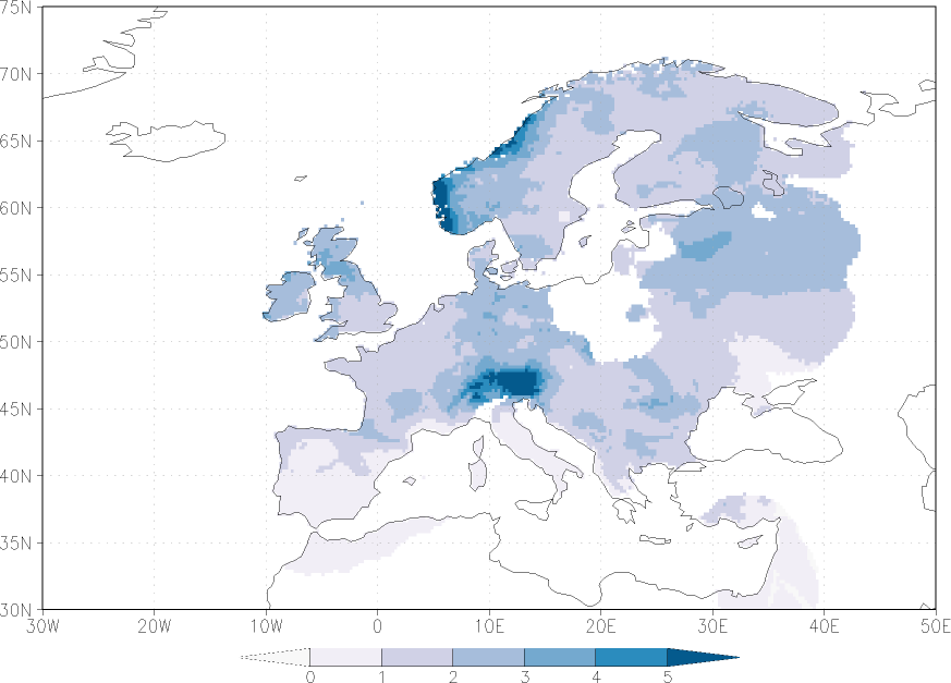 precipitation Summer half year (April-September)  observed values