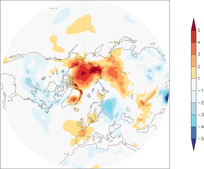 temperature (2m height, northern hemisphere) anomaly May  w.r.t. 1981-2010