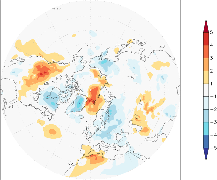 temperature (2m height, northern hemisphere) anomaly September  w.r.t. 1981-2010