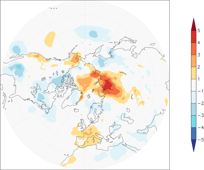 temperature (2m height, northern hemisphere) anomaly September  w.r.t. 1981-2010