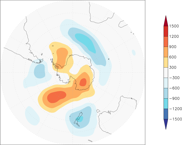 500mb height (southern hemisphere) anomaly April  w.r.t. 1981-2010