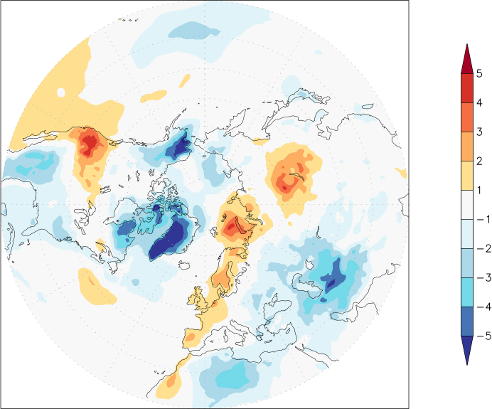 temperature (2m height, northern hemisphere) anomaly May  w.r.t. 1981-2010