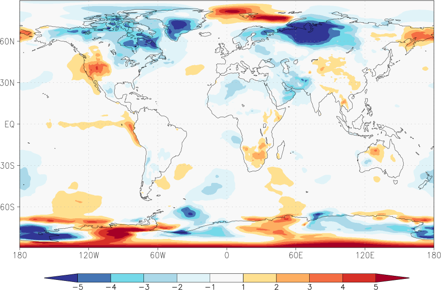 temperature (2m height, world) anomaly April  w.r.t. 1981-2010