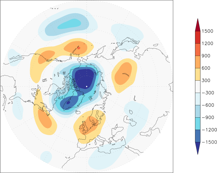 500mb height (northern hemisphere) anomaly May  w.r.t. 1981-2010