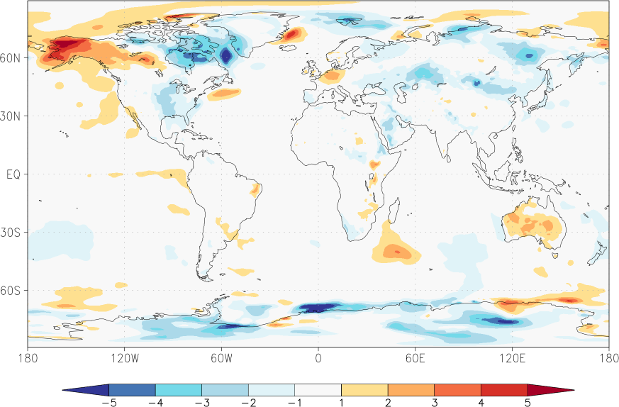 temperature (2m height, world) anomaly April  w.r.t. 1981-2010