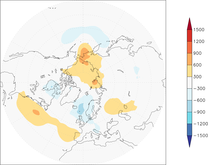 sea-level pressure (northern hemisphere) anomaly April  w.r.t. 1981-2010