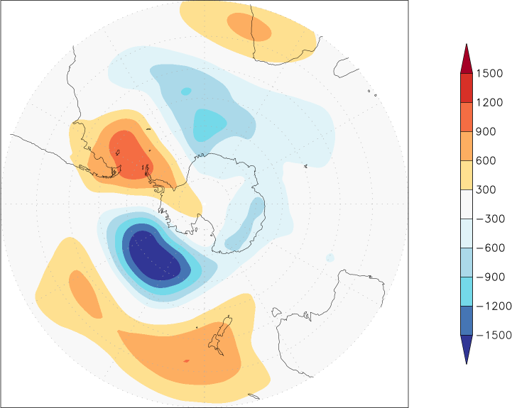 500mb height (southern hemisphere) anomaly June  w.r.t. 1981-2010