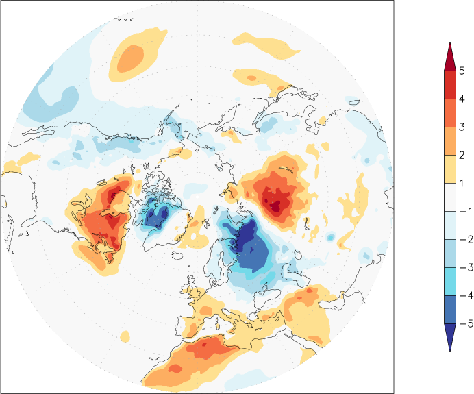 temperature (2m height, northern hemisphere) anomaly May  w.r.t. 1981-2010