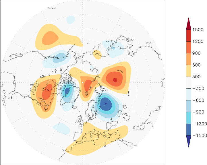 500mb height (northern hemisphere) anomaly May  w.r.t. 1981-2010