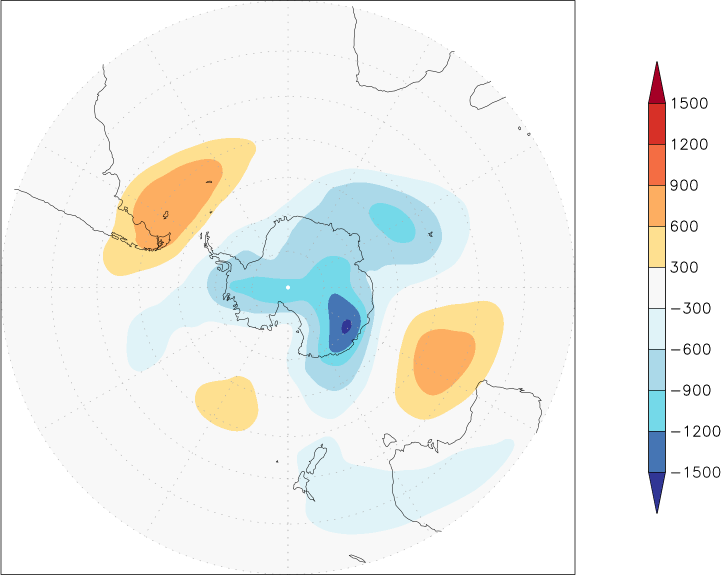 500mb height (southern hemisphere) anomaly April  w.r.t. 1981-2010