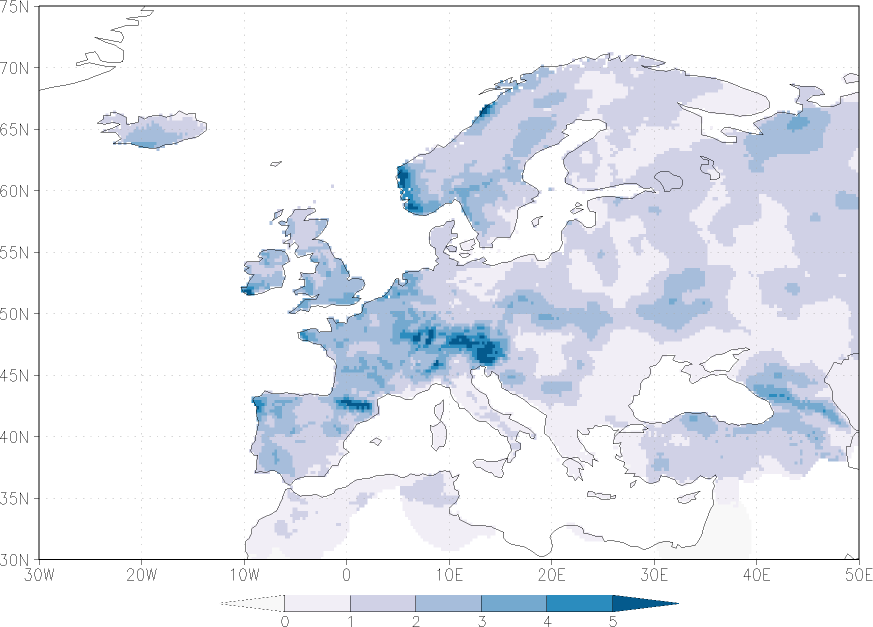 precipitation May  observed values