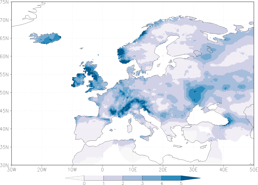 precipitation September  observed values