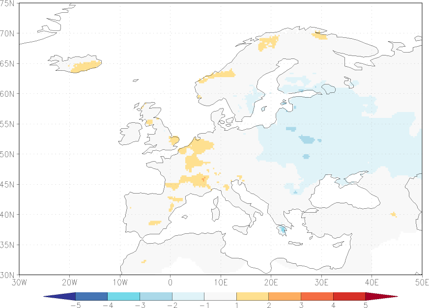 daily mean temperature anomaly September  w.r.t. 1981-2010