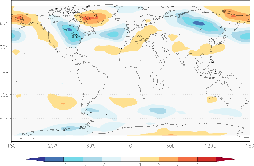 temperature of the lower troposphere anomaly December  w.r.t. 1981-2010
