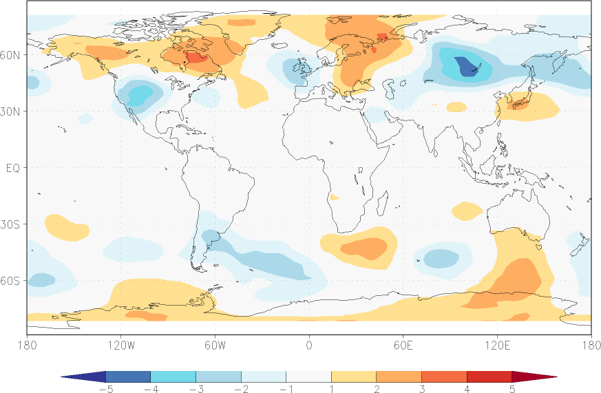 temperature of the lower troposphere anomaly November  w.r.t. 1981-2010