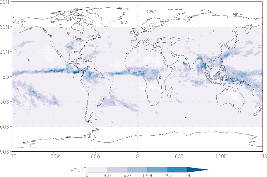 precipitation (satellite) May  observed values