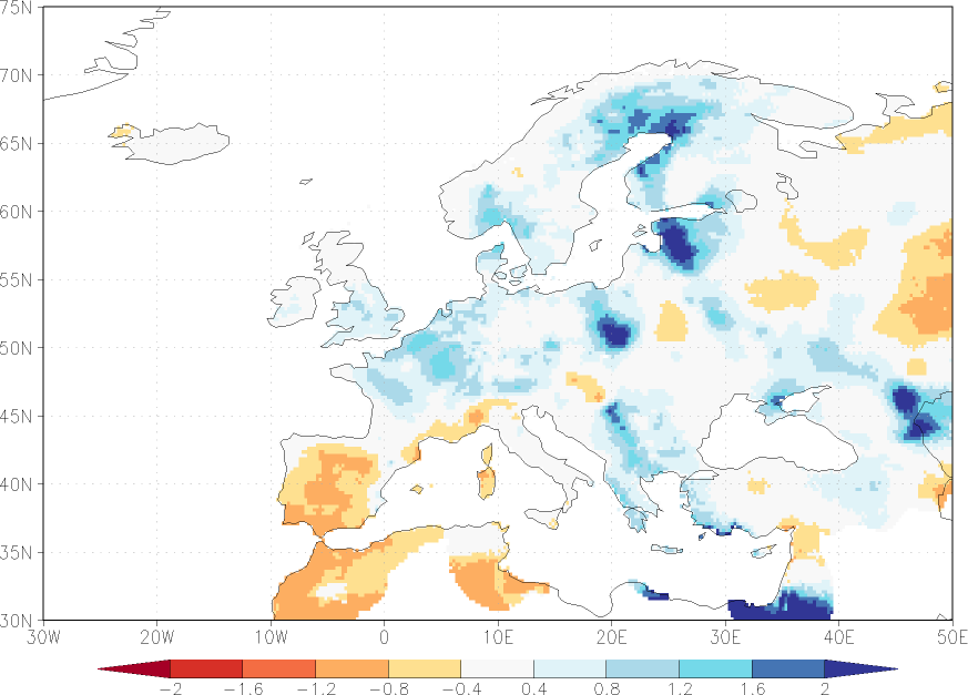 precipitation anomaly April  relative anomalies  (-1: dry, 0: normal, 2: three times normal)