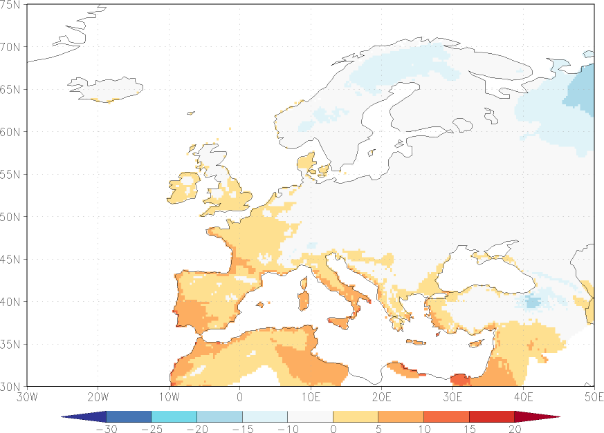 minimum temperature January  observed values