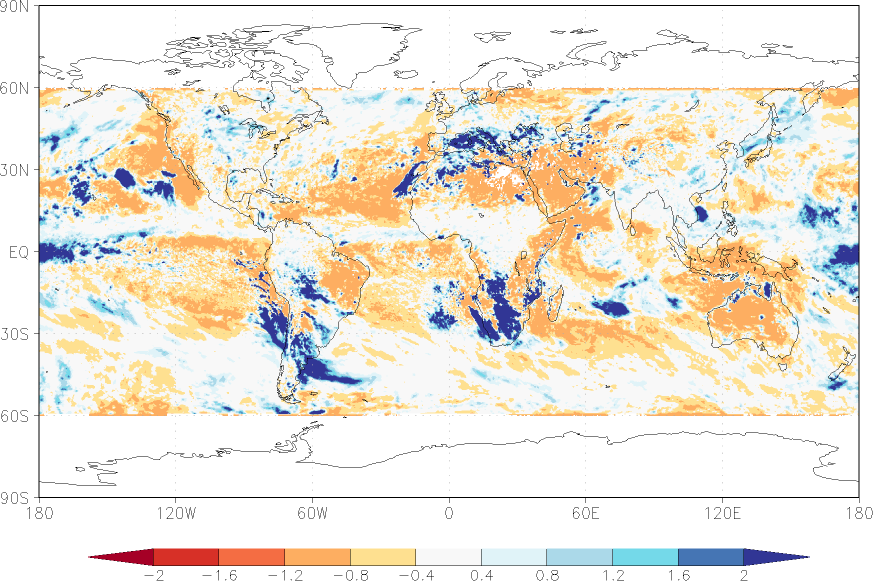 precipitation (satellite) anomaly August  relative anomalies  (-1: dry, 0: normal, 2: three times normal)