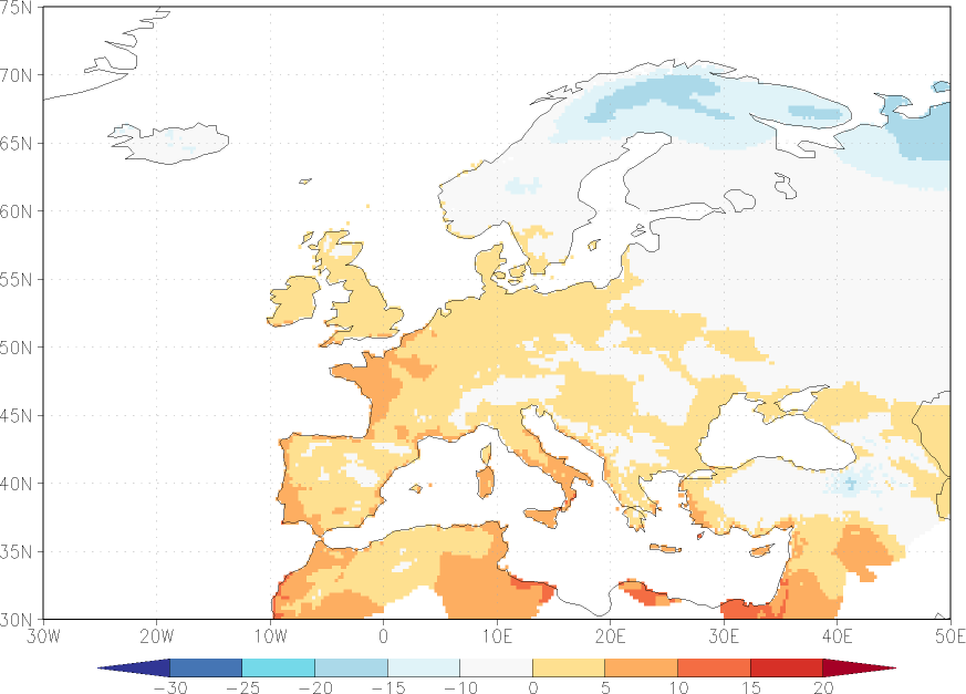 minimum temperature February  observed values