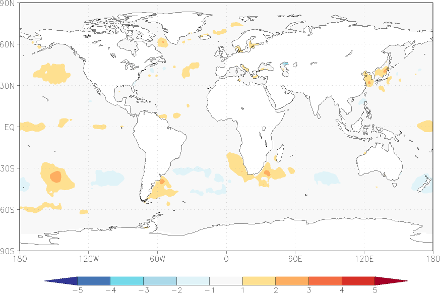 sea surface temperature anomaly December  w.r.t. 1982-2010
