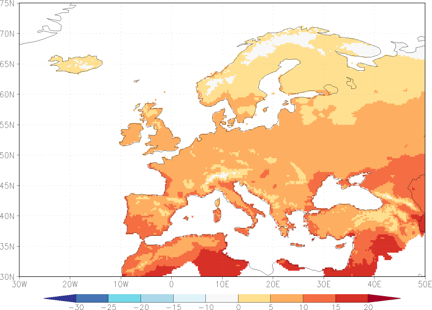 minimum temperature May  observed values