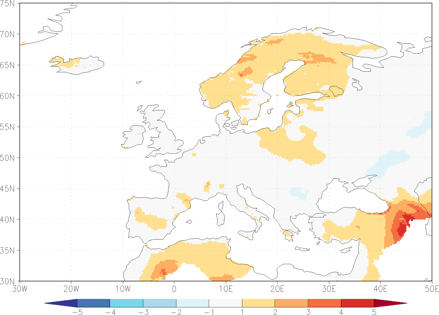 daily mean temperature anomaly July  w.r.t. 1981-2010