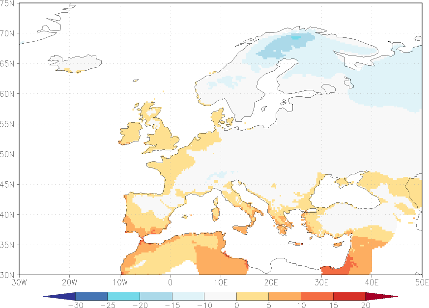 minimum temperature December  observed values