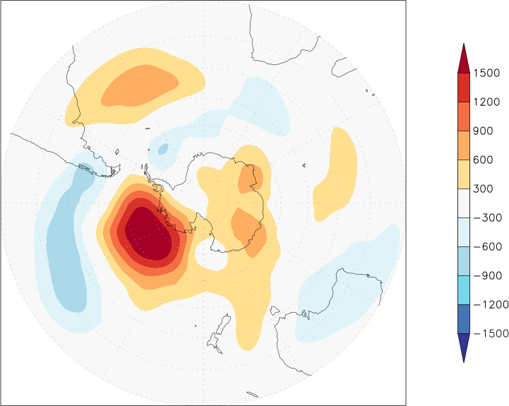 500mb height (southern hemisphere) anomaly June  w.r.t. 1981-2010