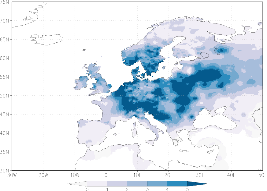 precipitation August  observed values