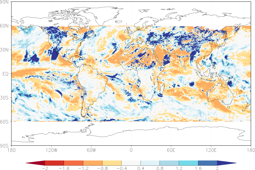 precipitation (satellite) anomaly November  relative anomalies  (-1: dry, 0: normal, 2: three times normal)